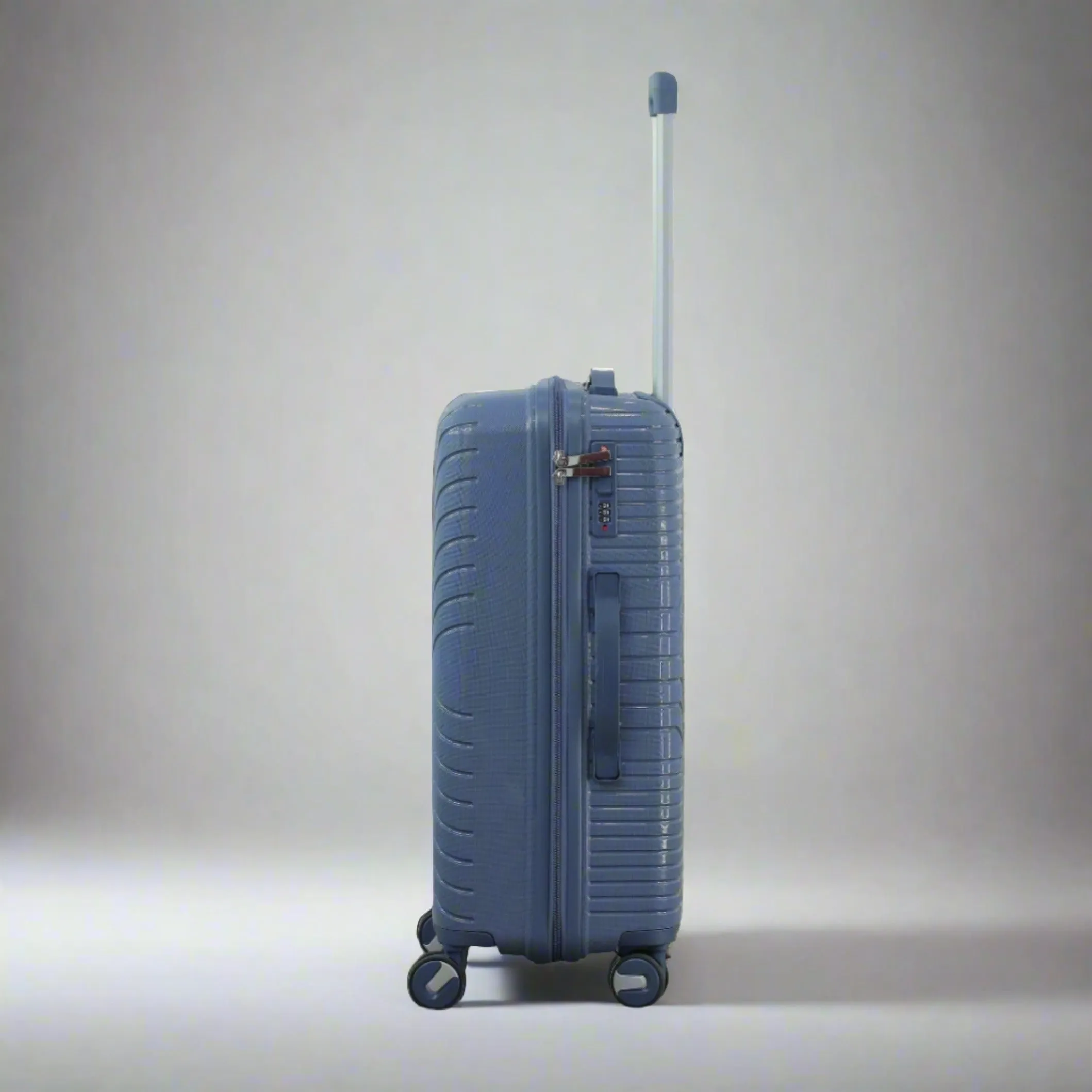 24 Inch Crossline PP Unbreakable Luggage Bag With Double Spinner Wheel