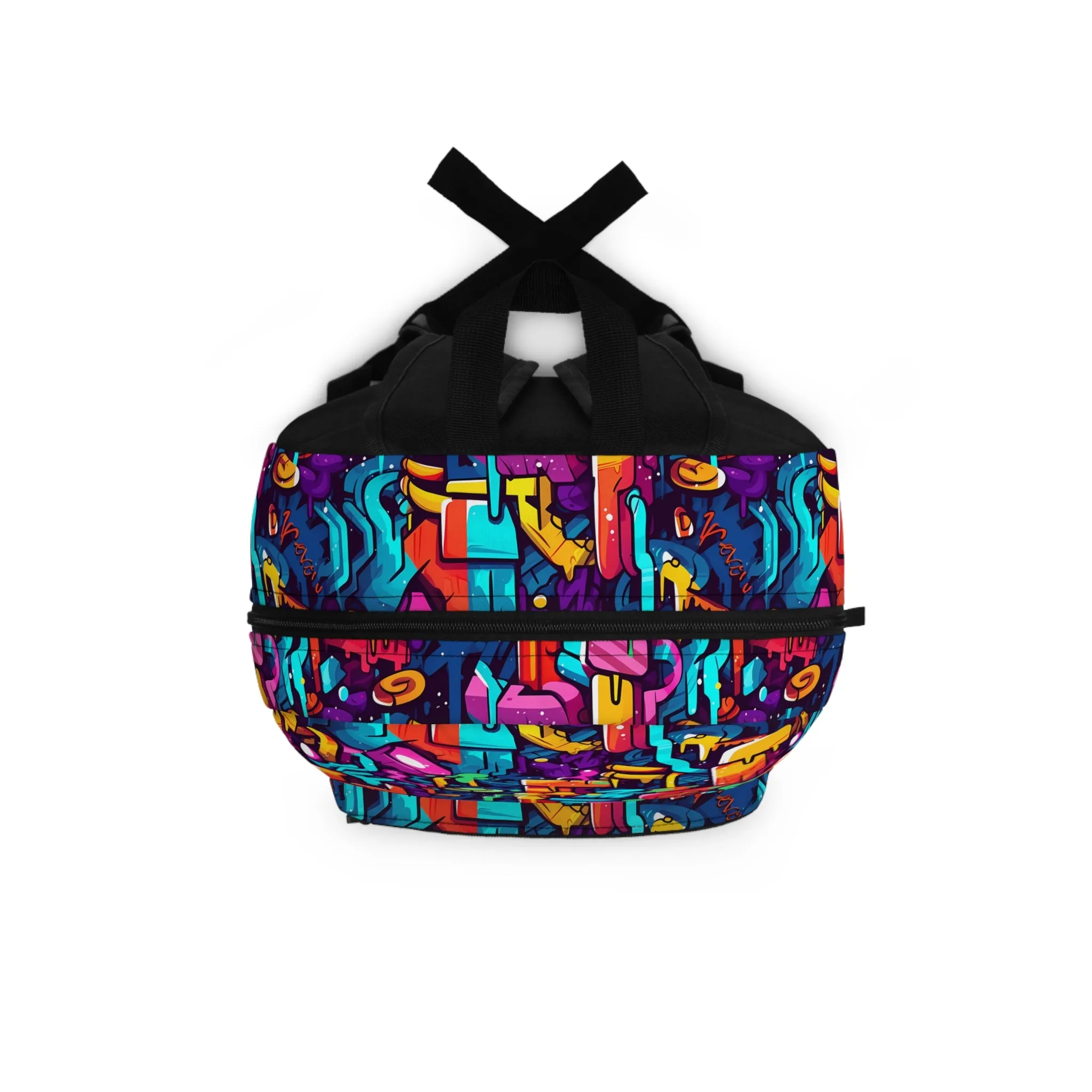 3D Abstract Colorful Street Graffiti Art Design Lightweight Backpack