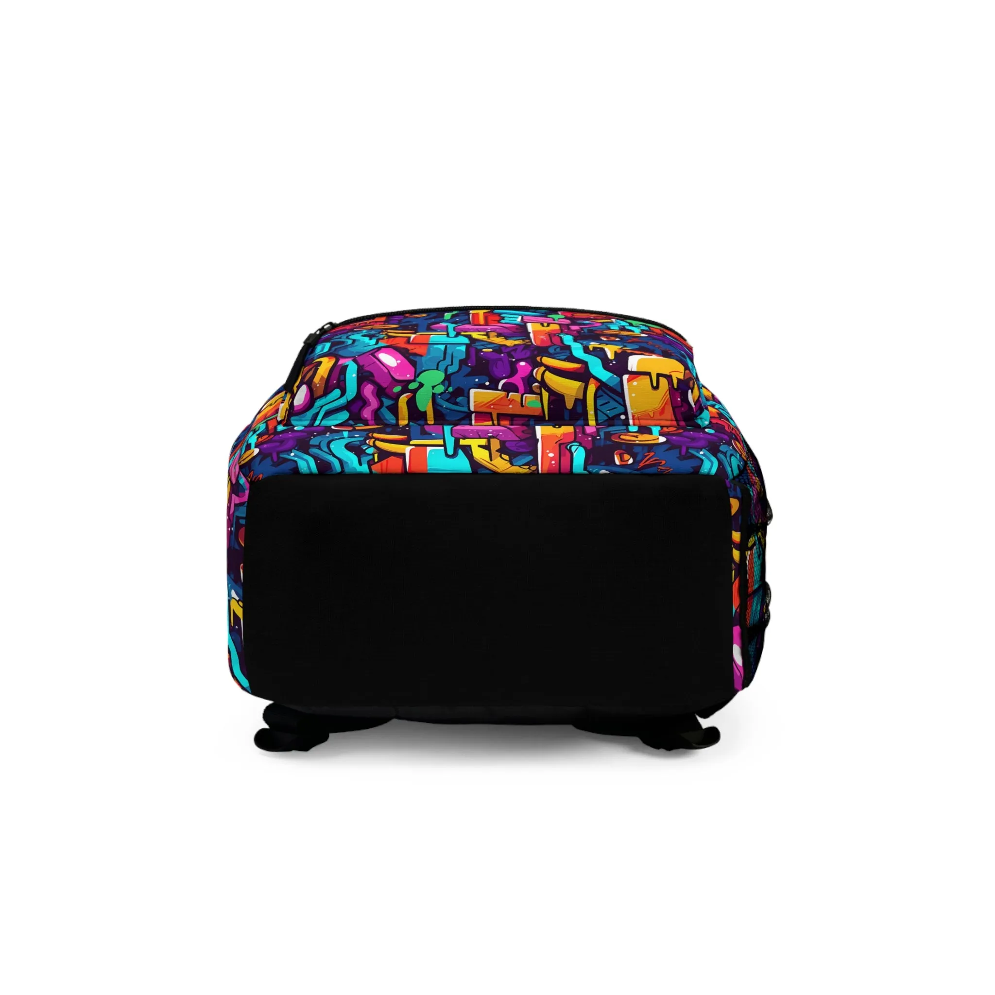 3D Abstract Colorful Street Graffiti Art Design Lightweight Backpack