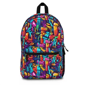 3D Abstract Colorful Street Graffiti Art Design Lightweight Backpack
