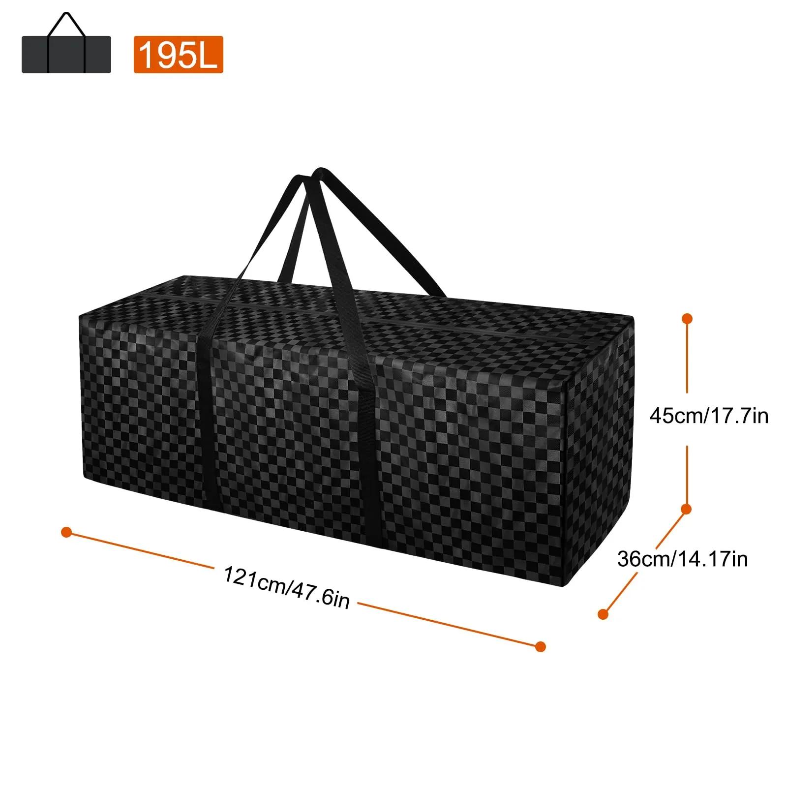 47" Large Travel Duffle Bag with Zippers
