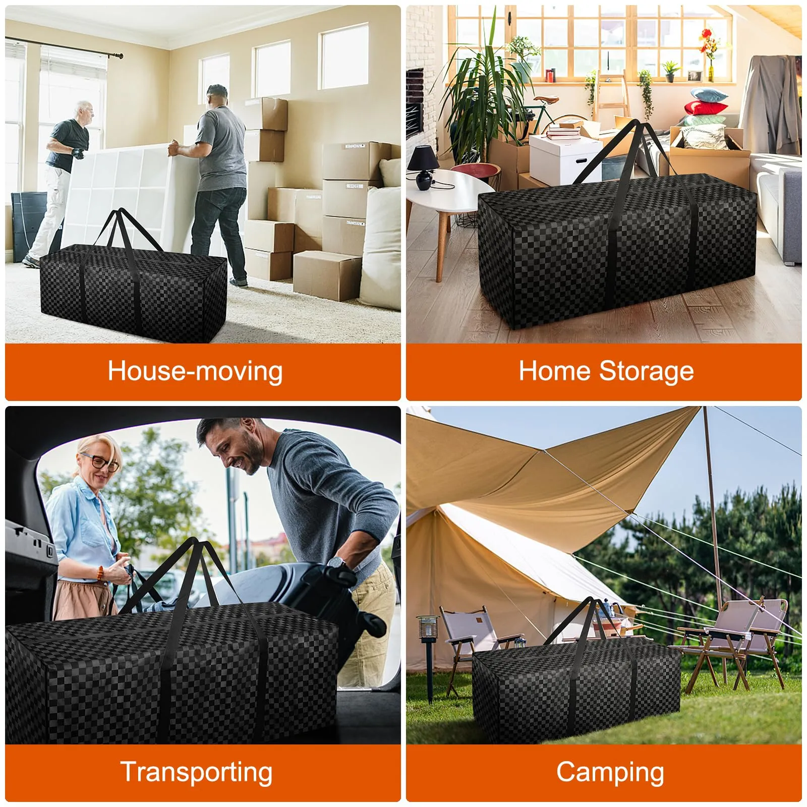47" Large Travel Duffle Bag with Zippers