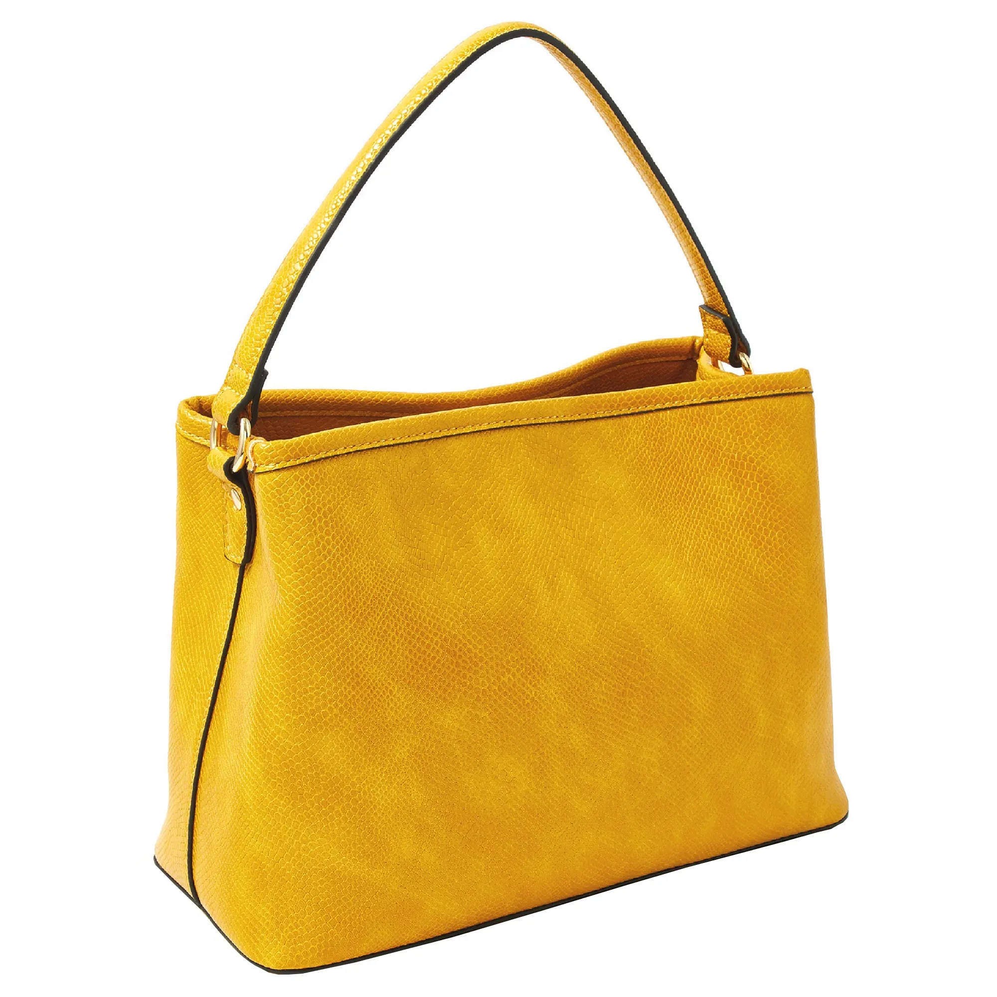 Accessorize London women's yellow Rosie Handheld bag