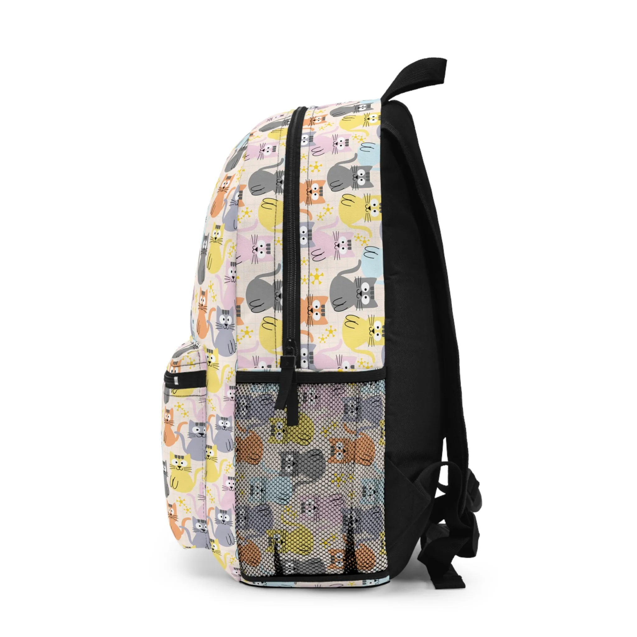 Adorable Cartoon Kitties: Pastel-Colored and Overflowing with Cuteness Lightweight Backpack