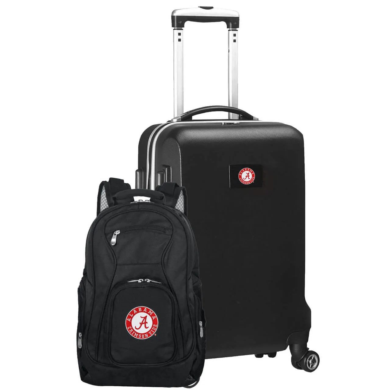 Alabama Crimson Tide Deluxe 2-Piece Backpack and Carry-on Set in Black