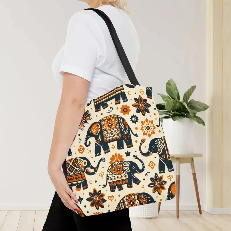 Artistic Elephants Tote Bags Boldly Stylish