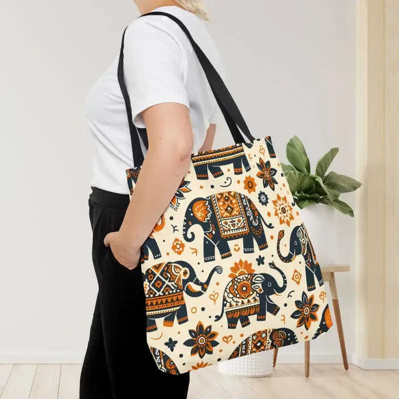 Artistic Elephants Tote Bags Boldly Stylish