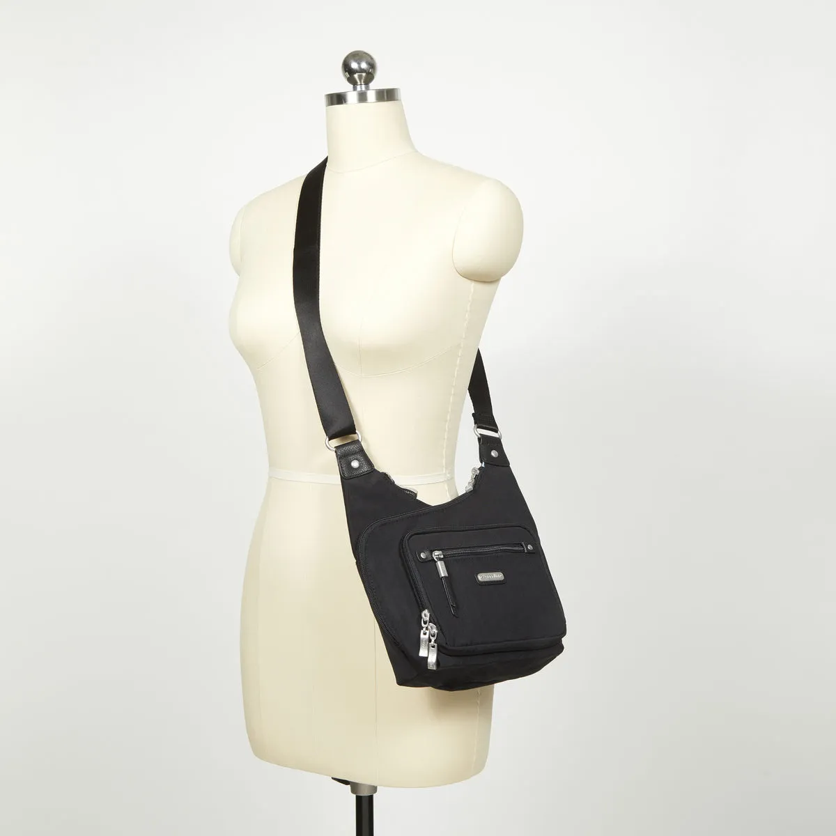 Baggallini RFID Cross City Bagg - Sterling Shimmer
