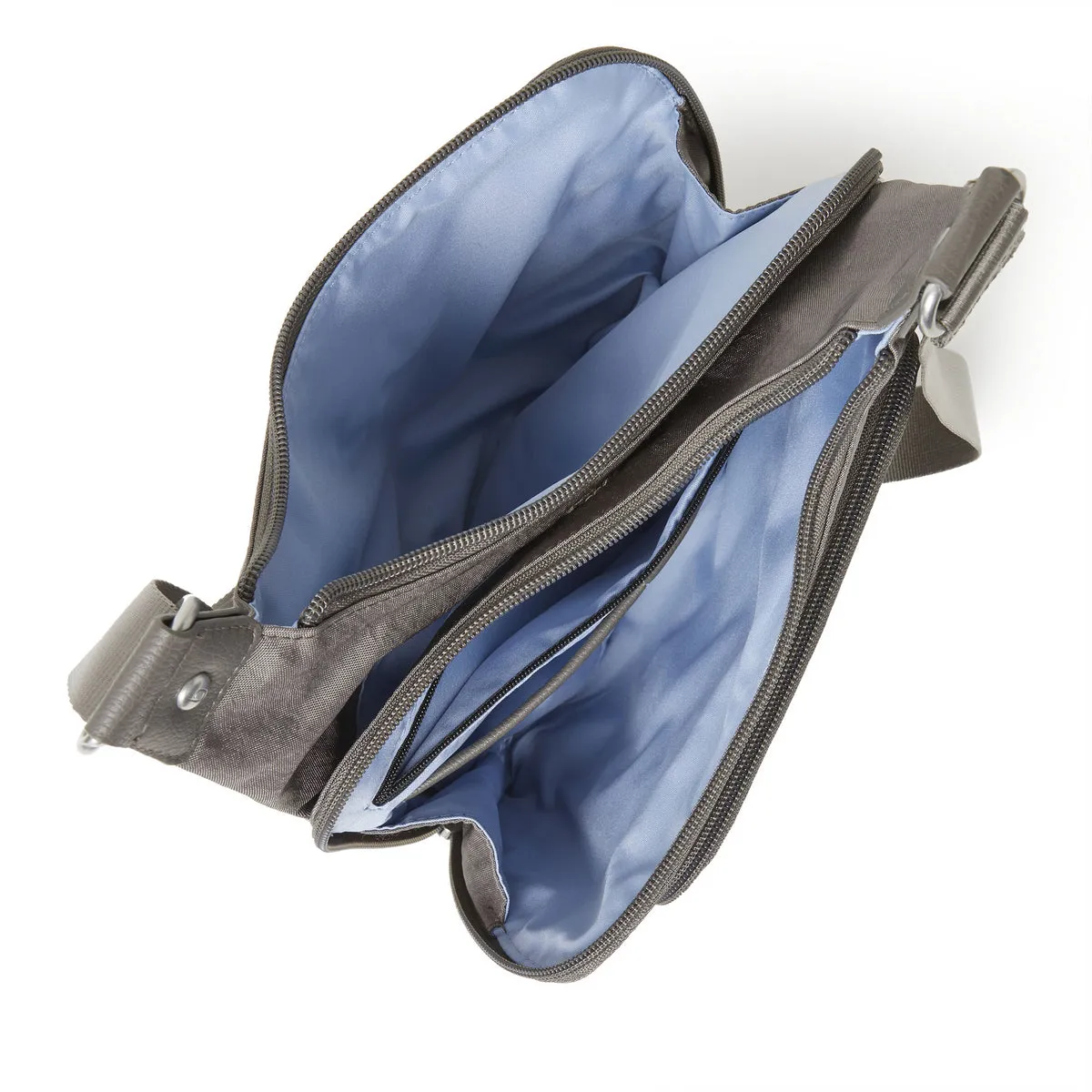 Baggallini RFID Cross City Bagg - Sterling Shimmer