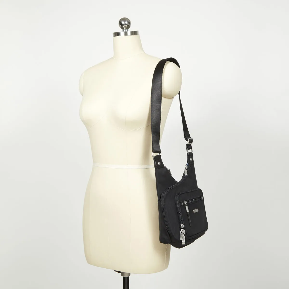 Baggallini RFID Cross City Bagg - Sterling Shimmer