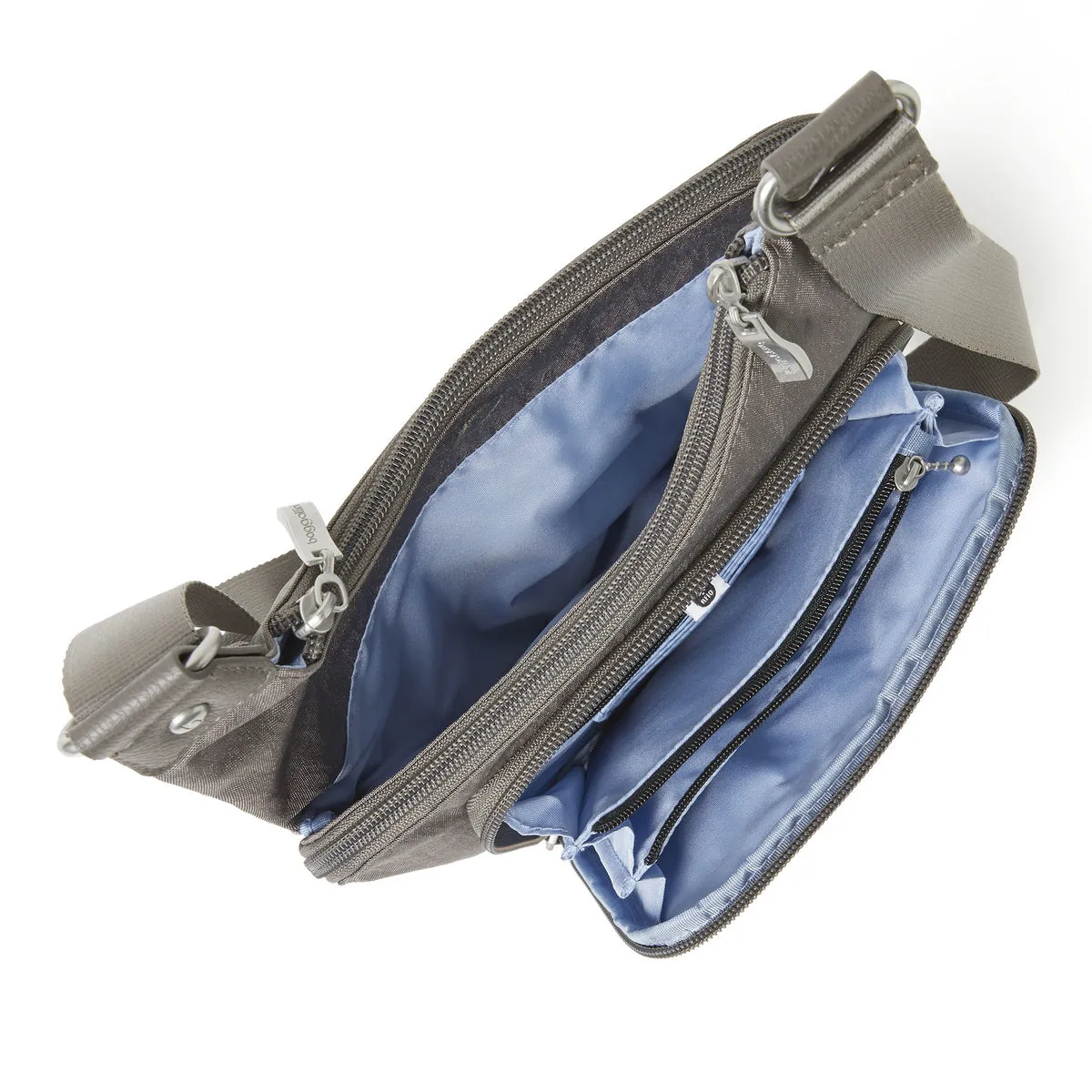 Baggallini RFID Cross City Bagg - Sterling Shimmer