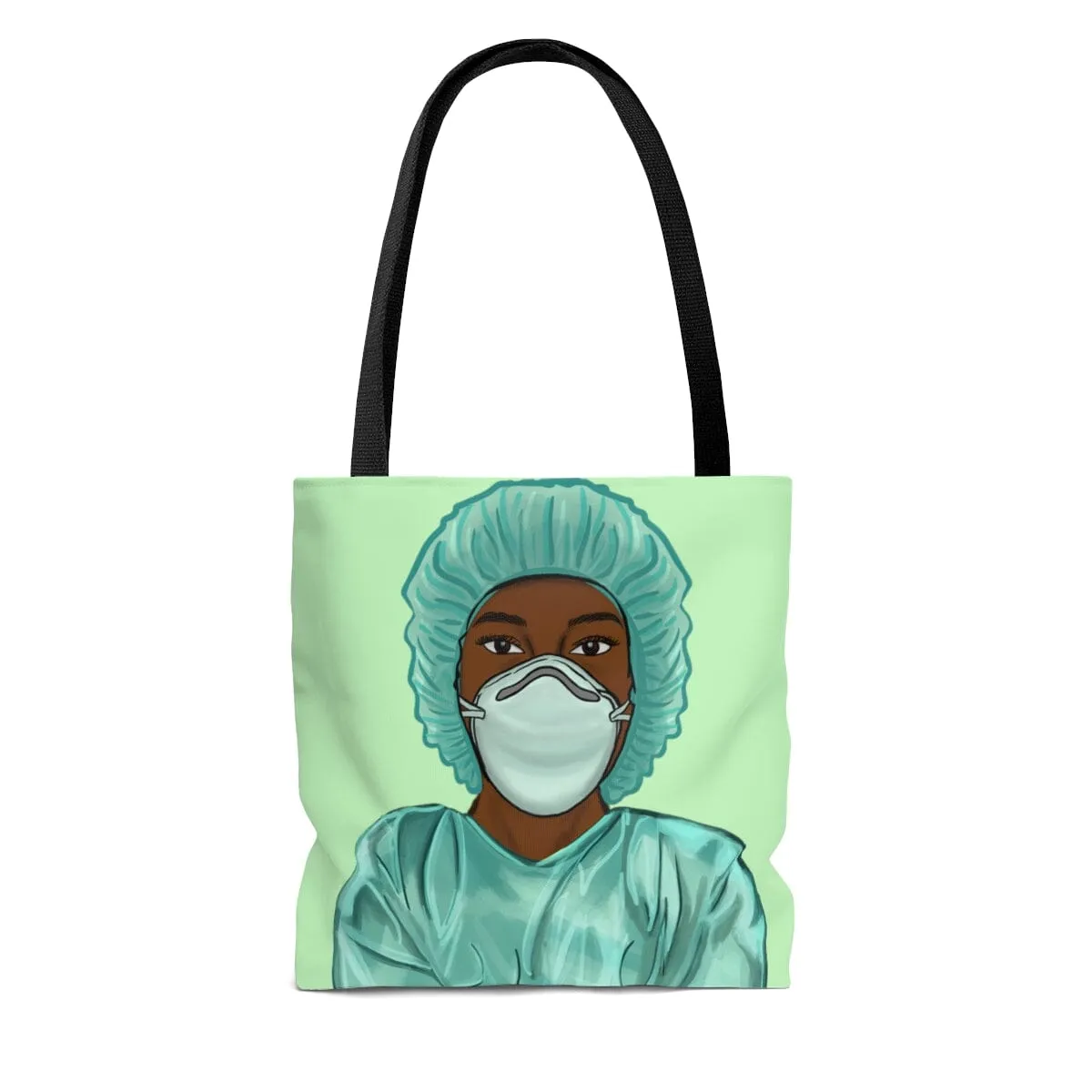 Black Nurse Tote Bag