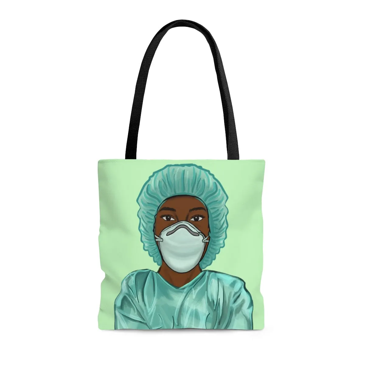 Black Nurse Tote Bag