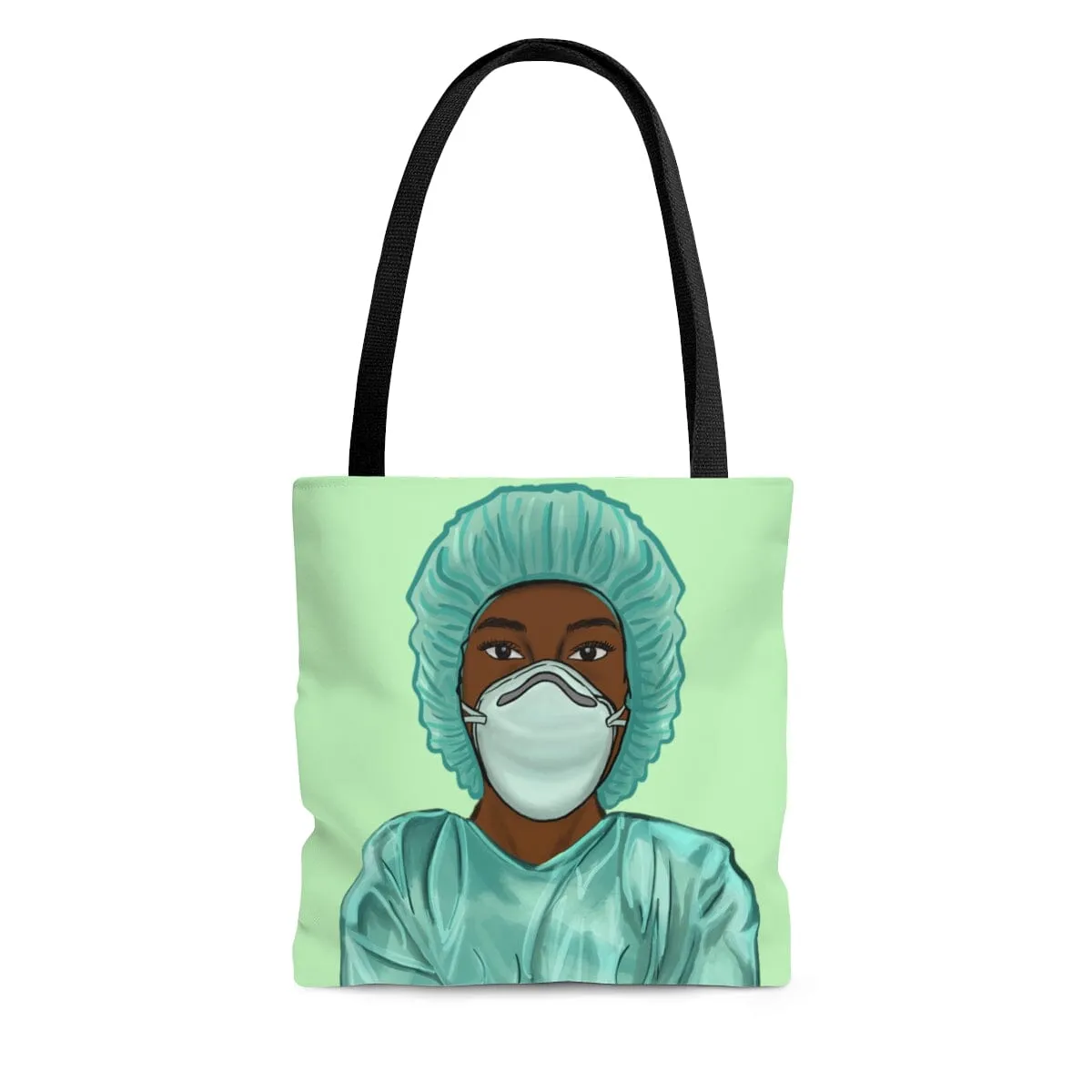 Black Nurse Tote Bag