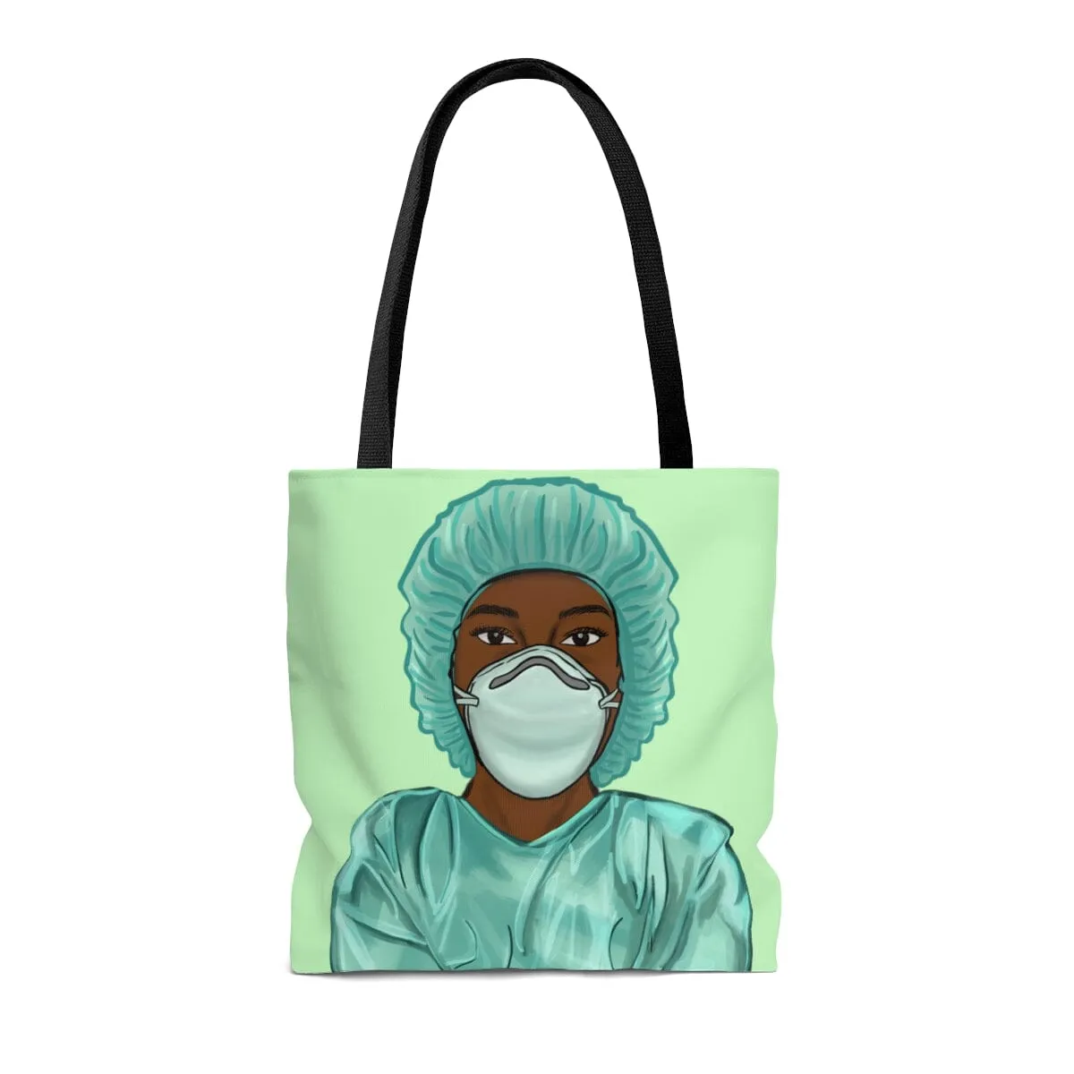 Black Nurse Tote Bag