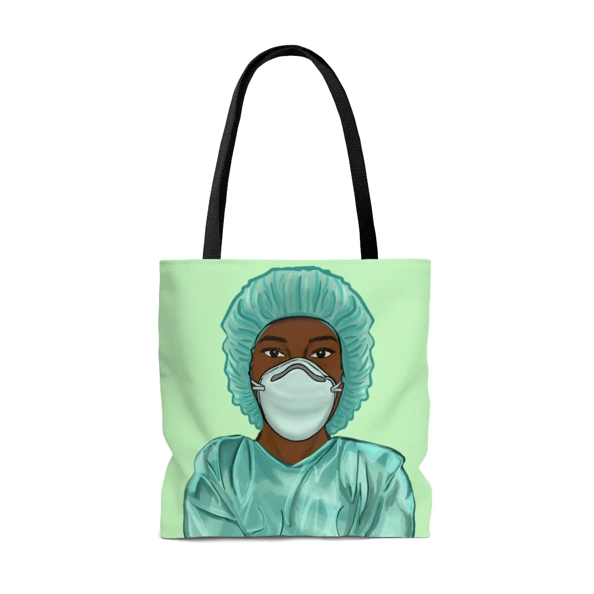 Black Nurse Tote Bag