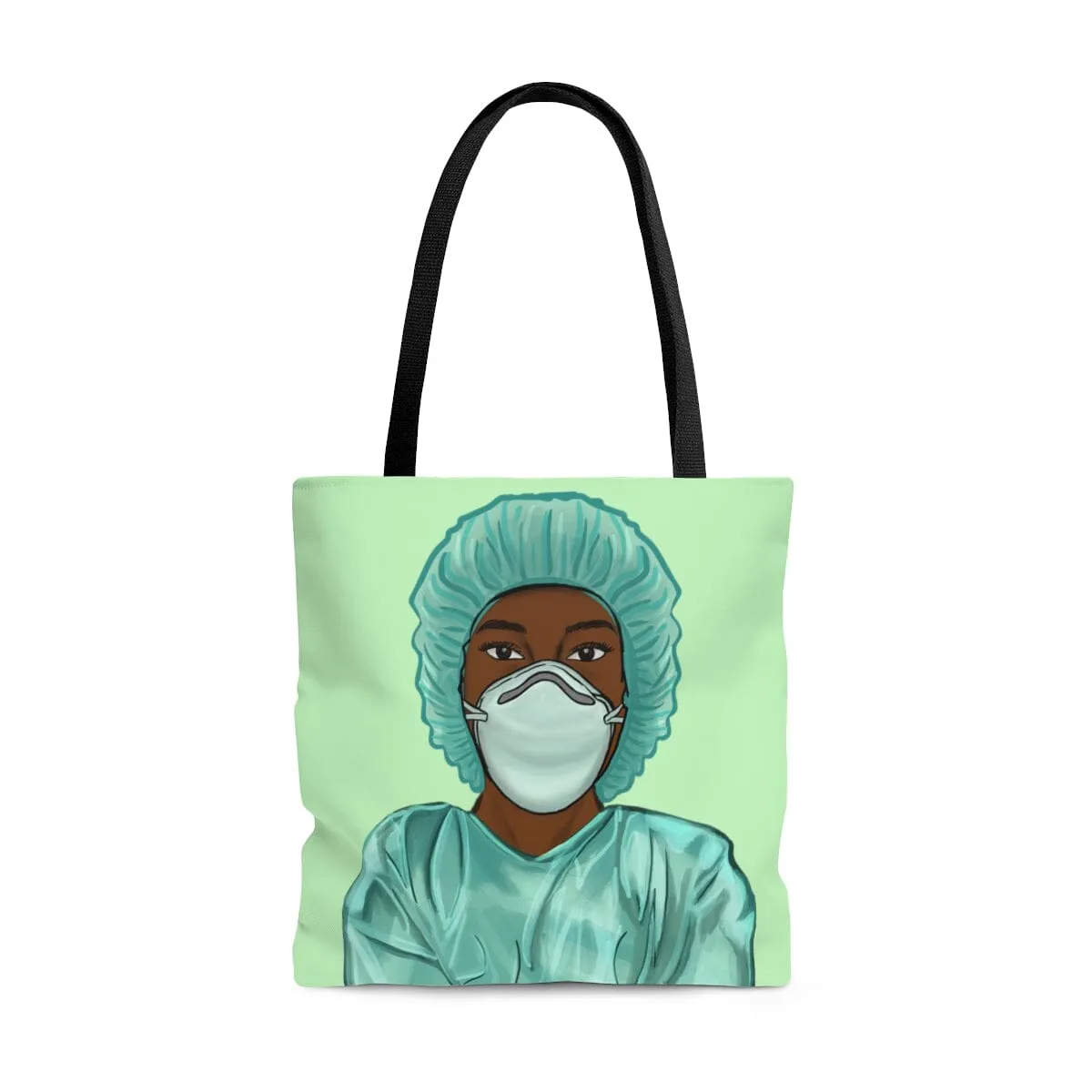Black Nurse Tote Bag