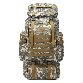 CamoGuard 50L Waterproof Military Backpack - Your Tactical Travel Companion