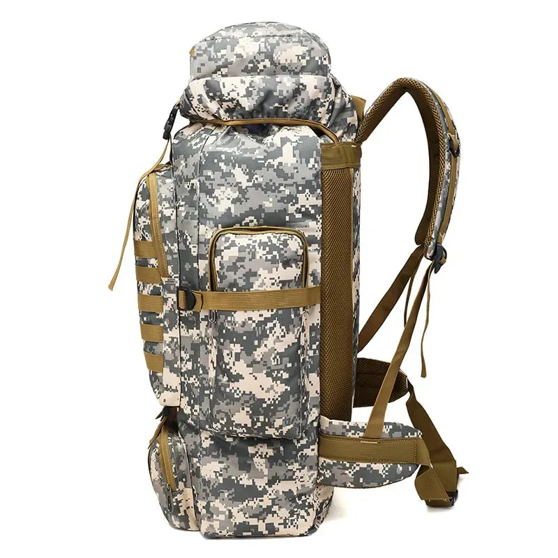 CamoGuard 50L Waterproof Military Backpack - Your Tactical Travel Companion
