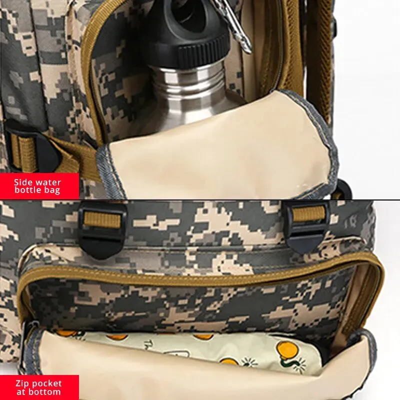 CamoGuard 50L Waterproof Military Backpack - Your Tactical Travel Companion