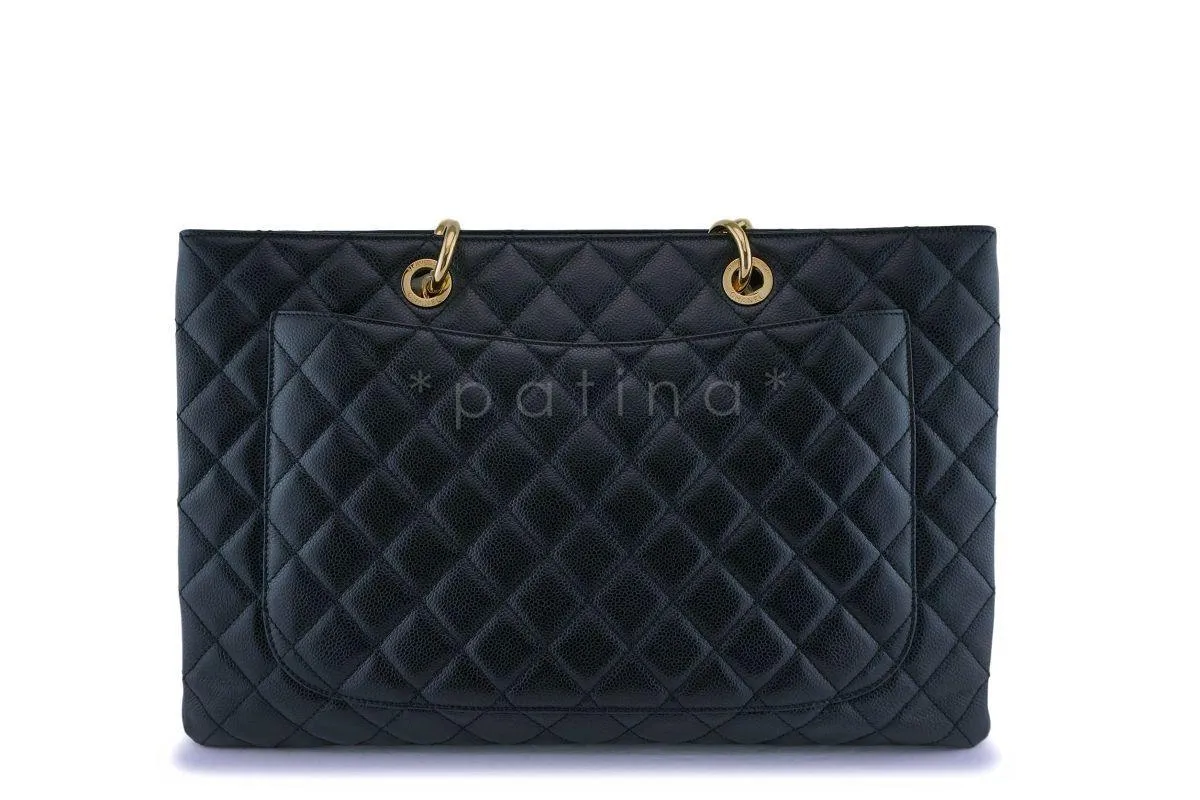 Chanel Black Caviar Grand Shopper Tote XL GST Bag GHW