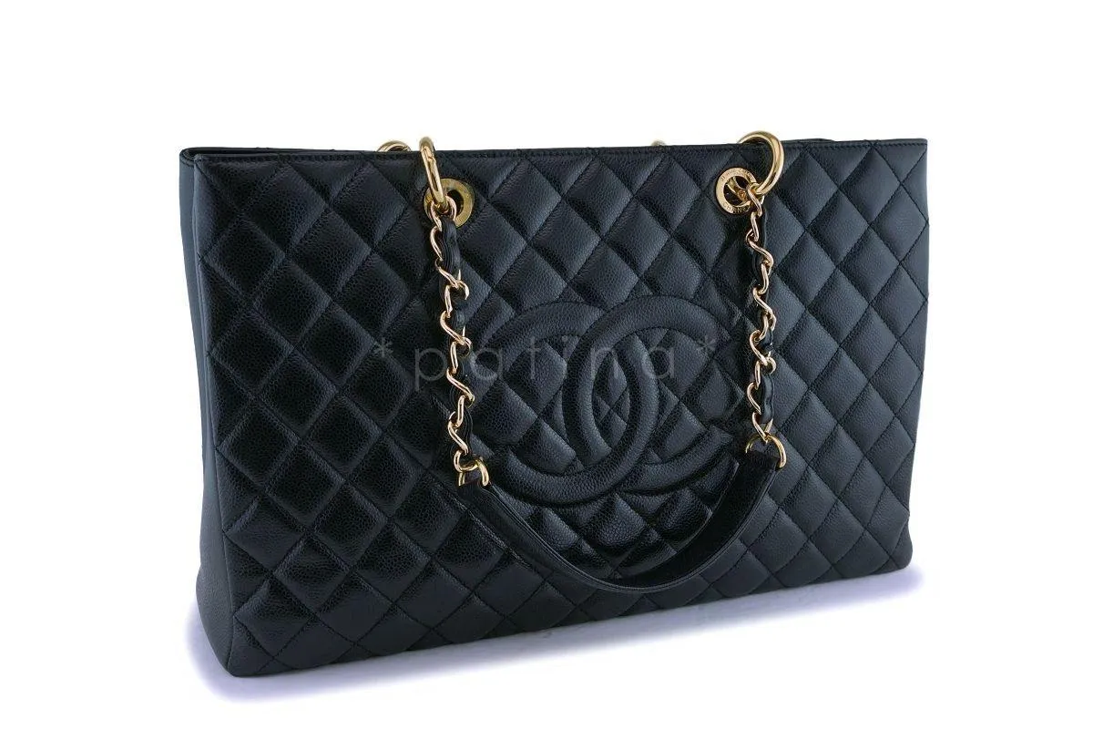 Chanel Black Caviar Grand Shopper Tote XL GST Bag GHW