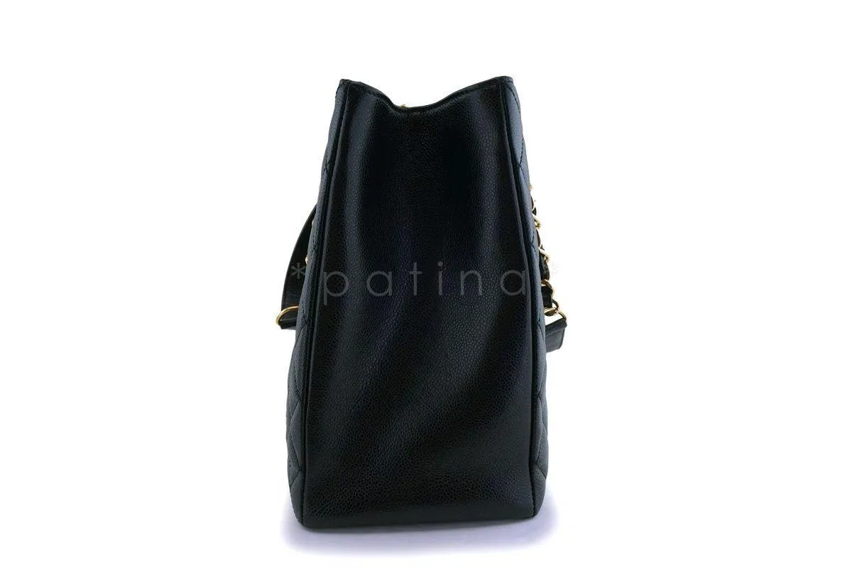 Chanel Black Caviar Grand Shopper Tote XL GST Bag GHW