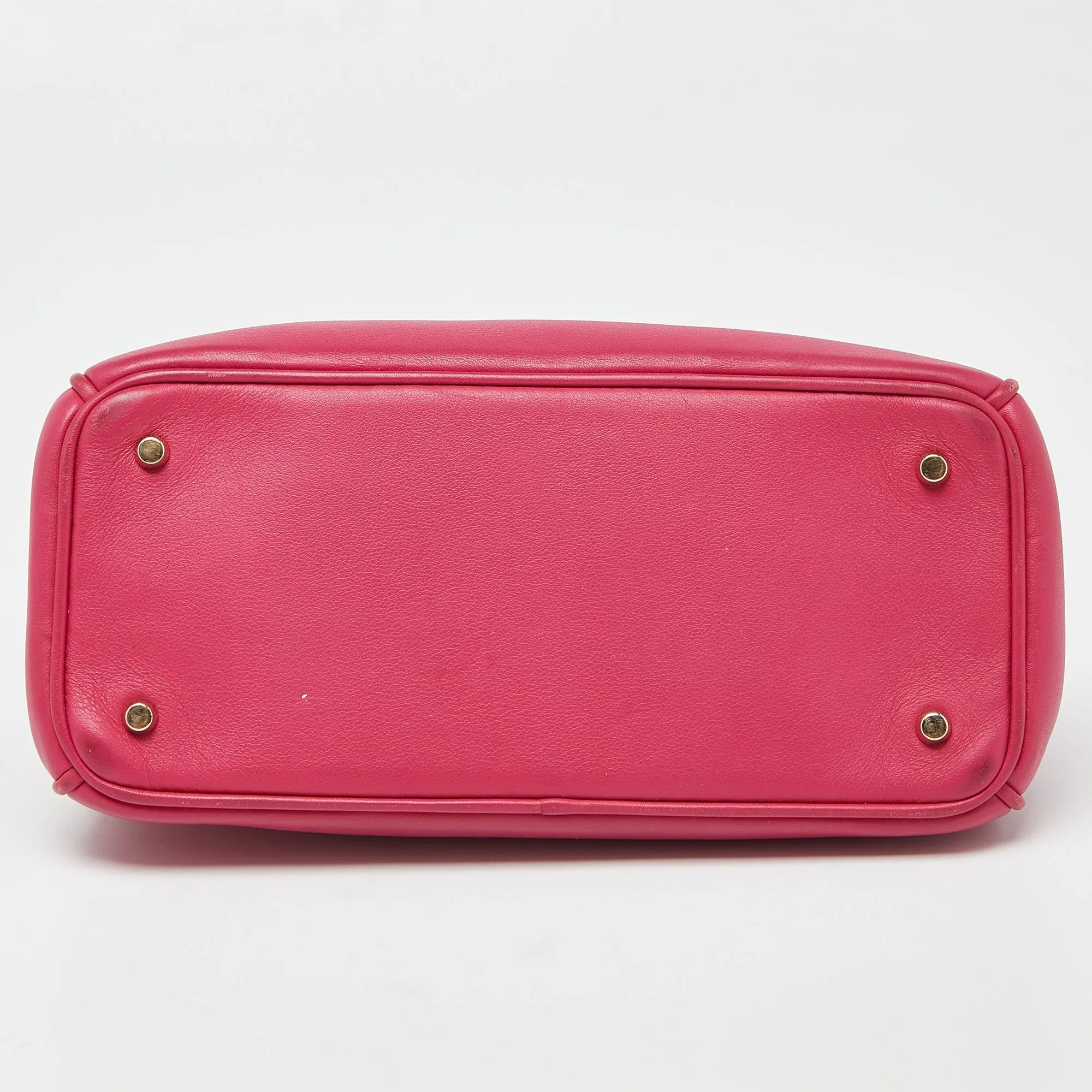 DIOR Fuchsia Leather Mini issimo Tote