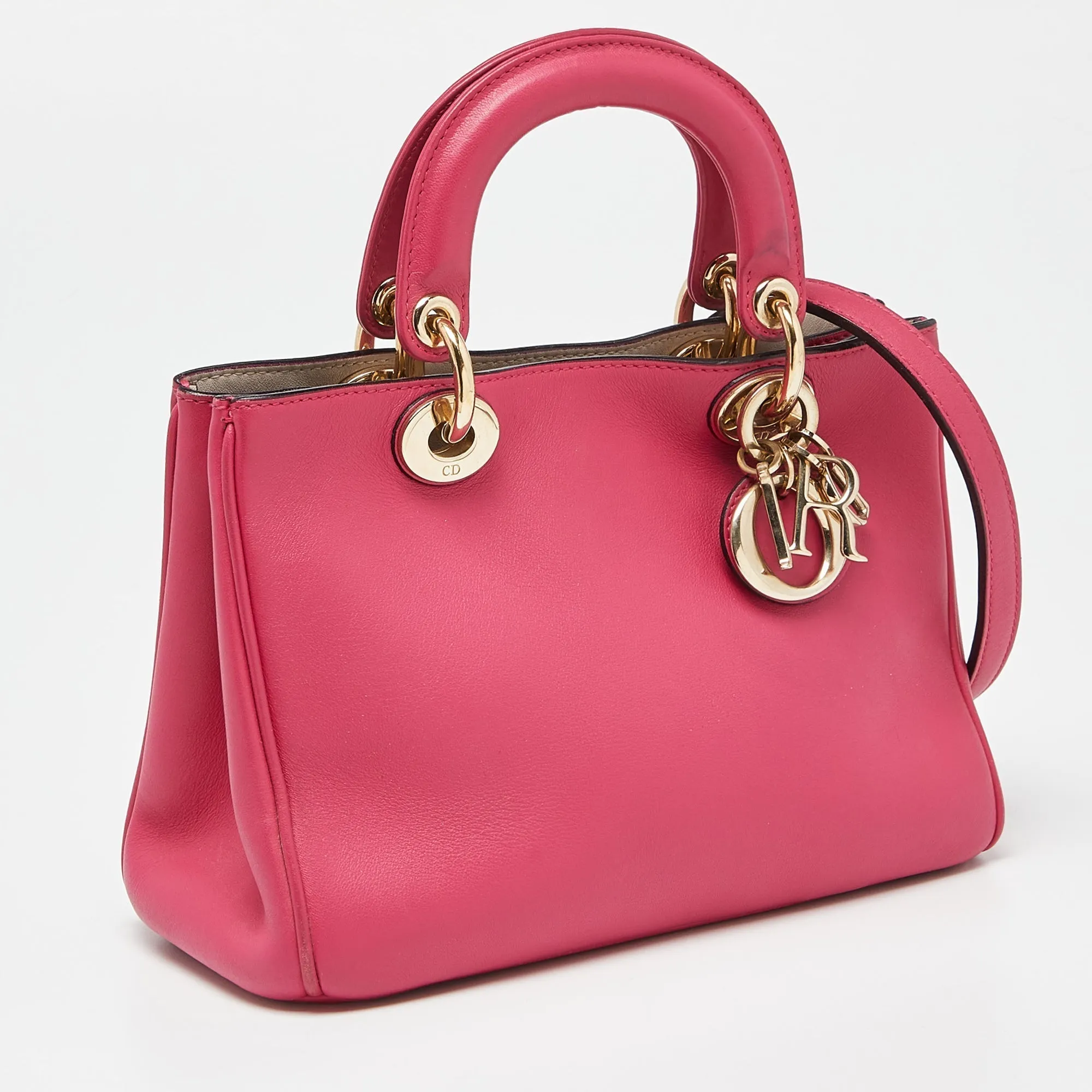 DIOR Fuchsia Leather Mini issimo Tote