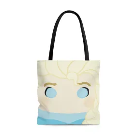 Elsa tote, tote bag, book bag, halloween tote, kids,