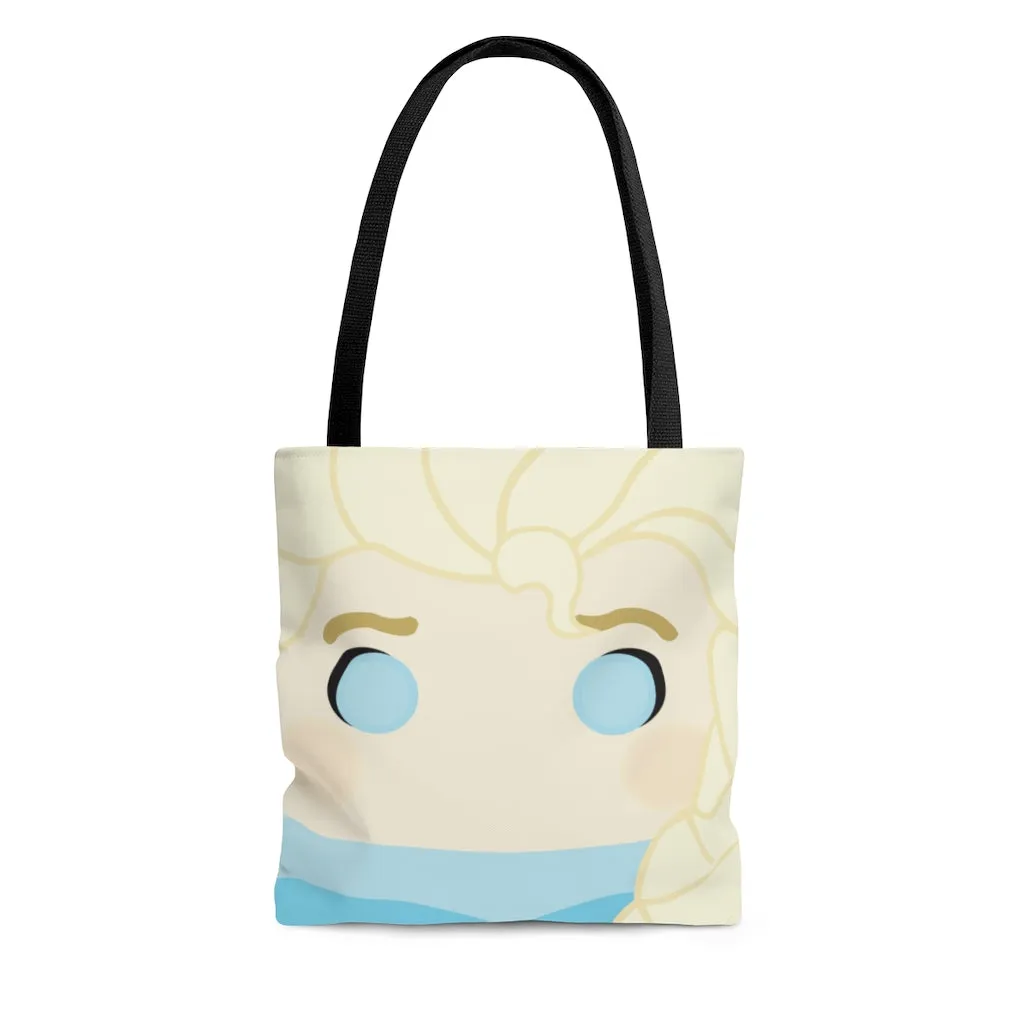 Elsa tote, tote bag, book bag, halloween tote, kids,
