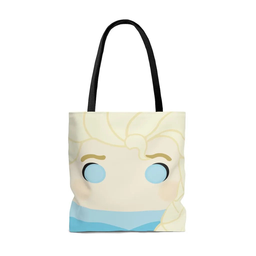 Elsa tote, tote bag, book bag, halloween tote, kids,