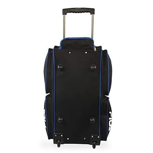 Fila 30" 8-Pocket Rolling Duffel, Black/Blue, One Size