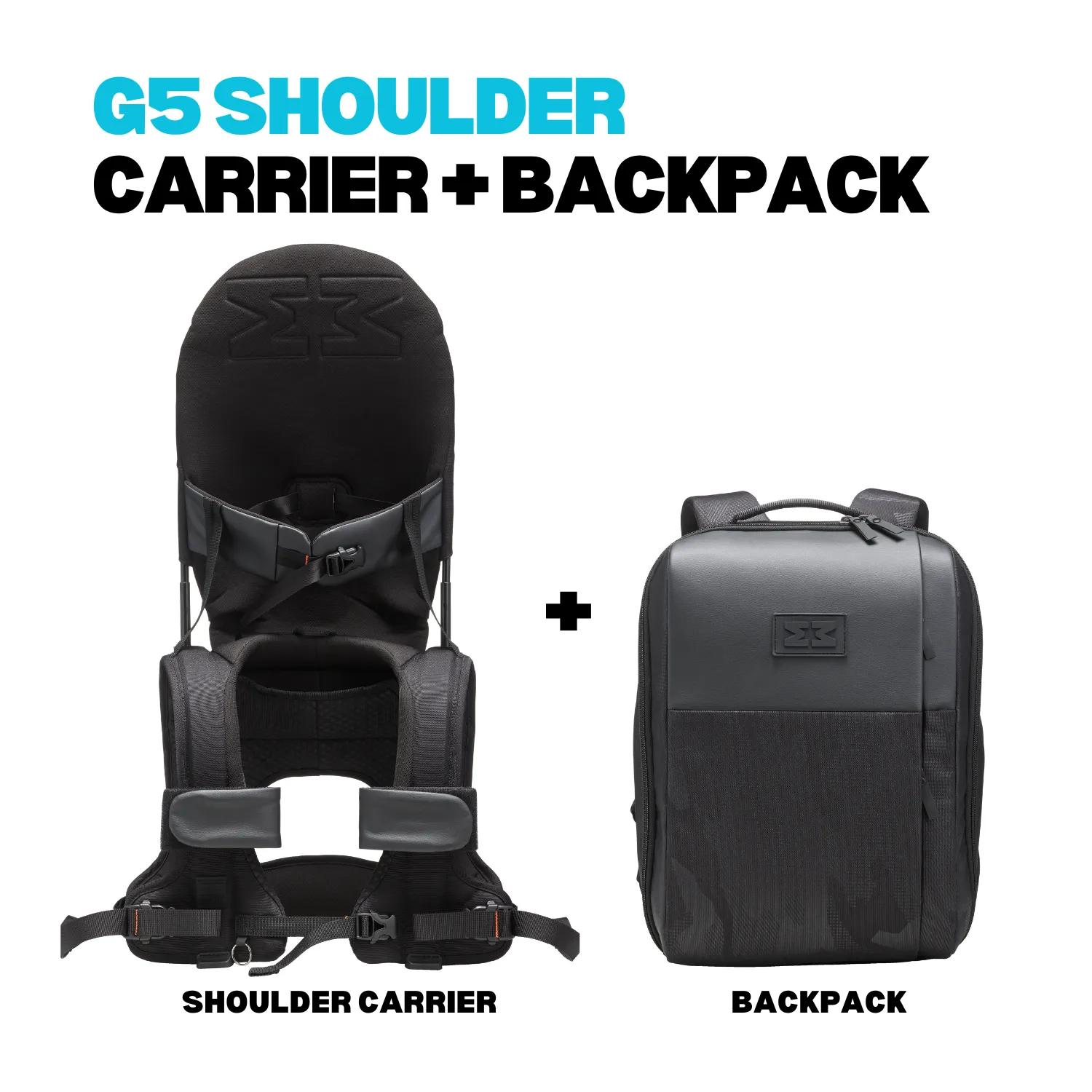 G5 Bundle - Lightweight Child Shoulder Carrier   Travel Backpack Black
