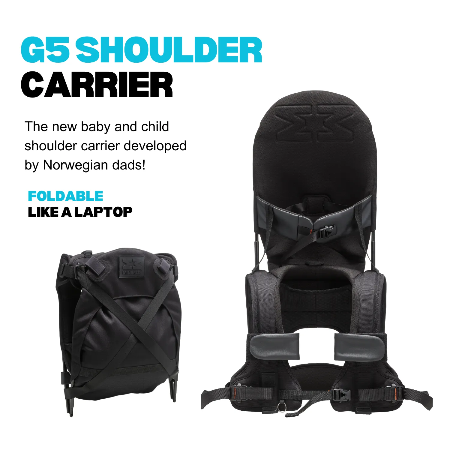 G5 Bundle - Lightweight Child Shoulder Carrier   Travel Backpack Black