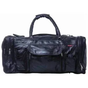 Genuine Leather 22-1/2" Gym Bag