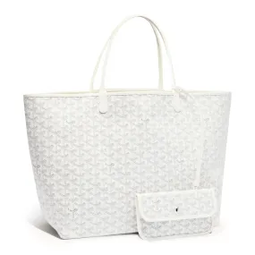 Goyard Saint Louis GM Tote Bag White