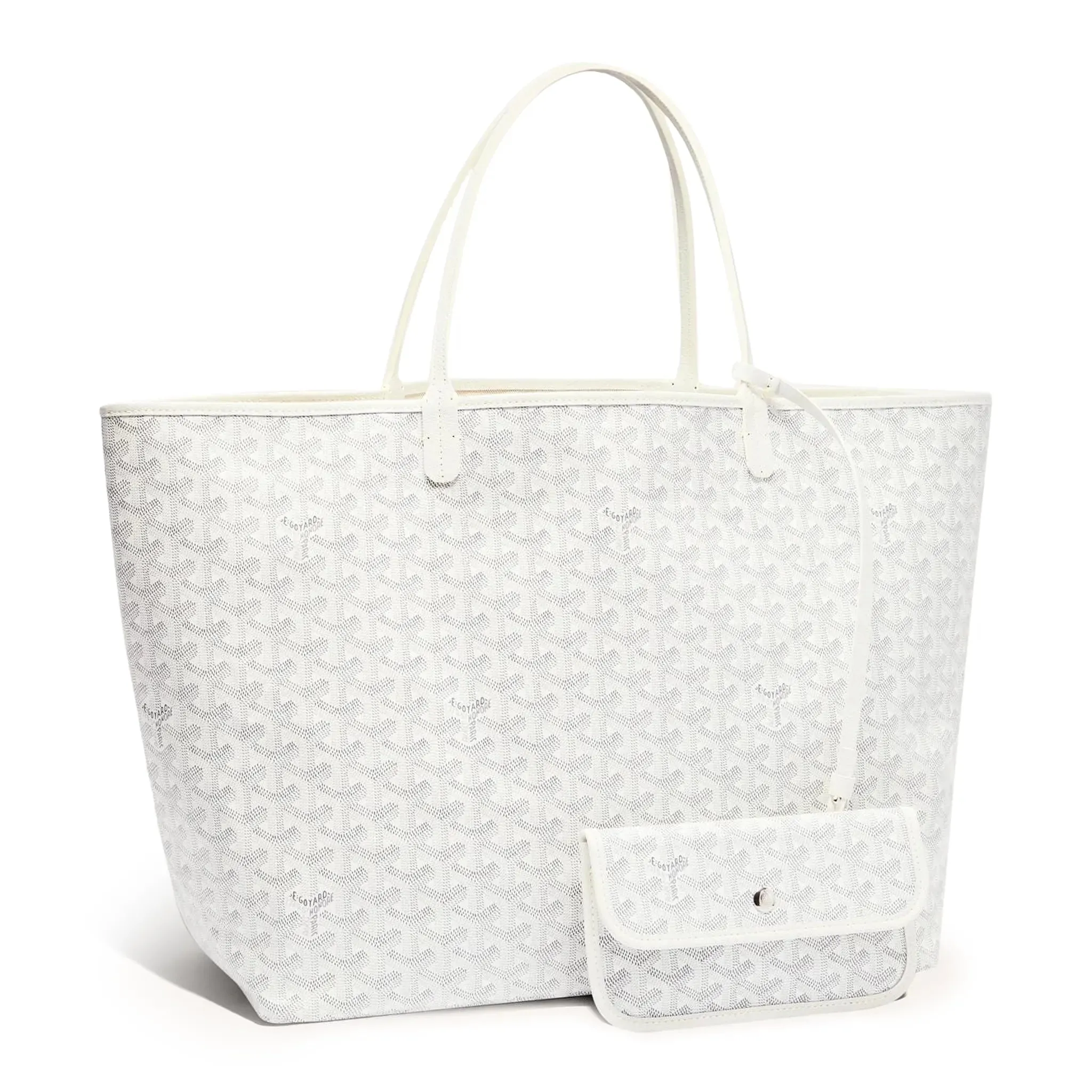 Goyard Saint Louis GM Tote Bag White