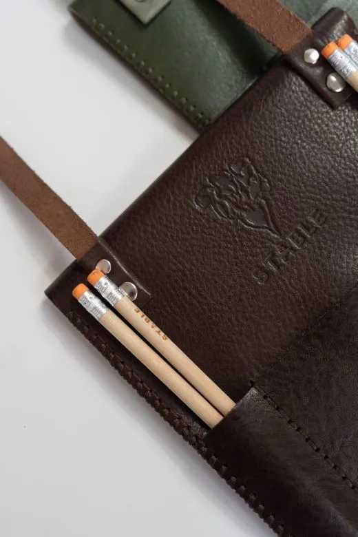 Green Cross Body Leather Travel Bag
