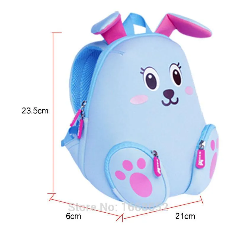 Kiddi Choice Nohoo Neoprene Bunny Backpack, Blue