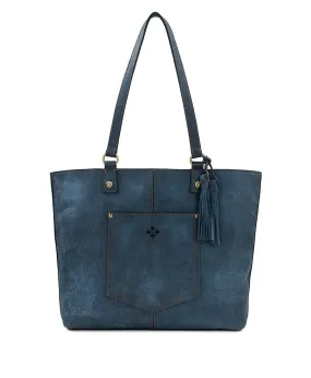 Marza Tote - Denim Leather