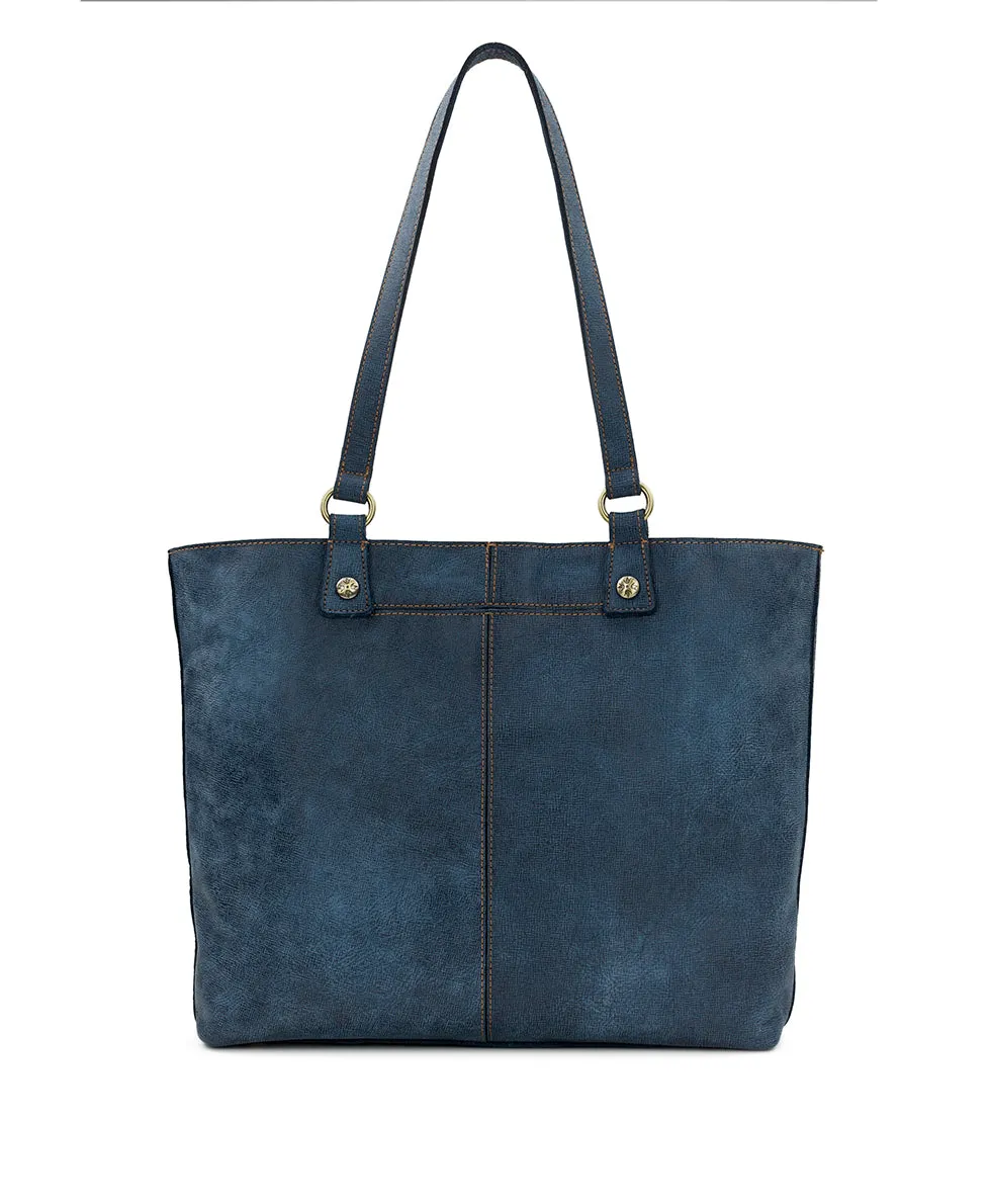 Marza Tote - Denim Leather