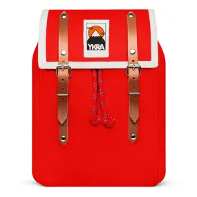 Matra Mini S Leather Backpack in Red by YKRA