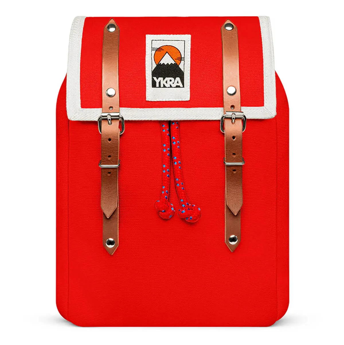 Matra Mini S Leather Backpack in Red by YKRA