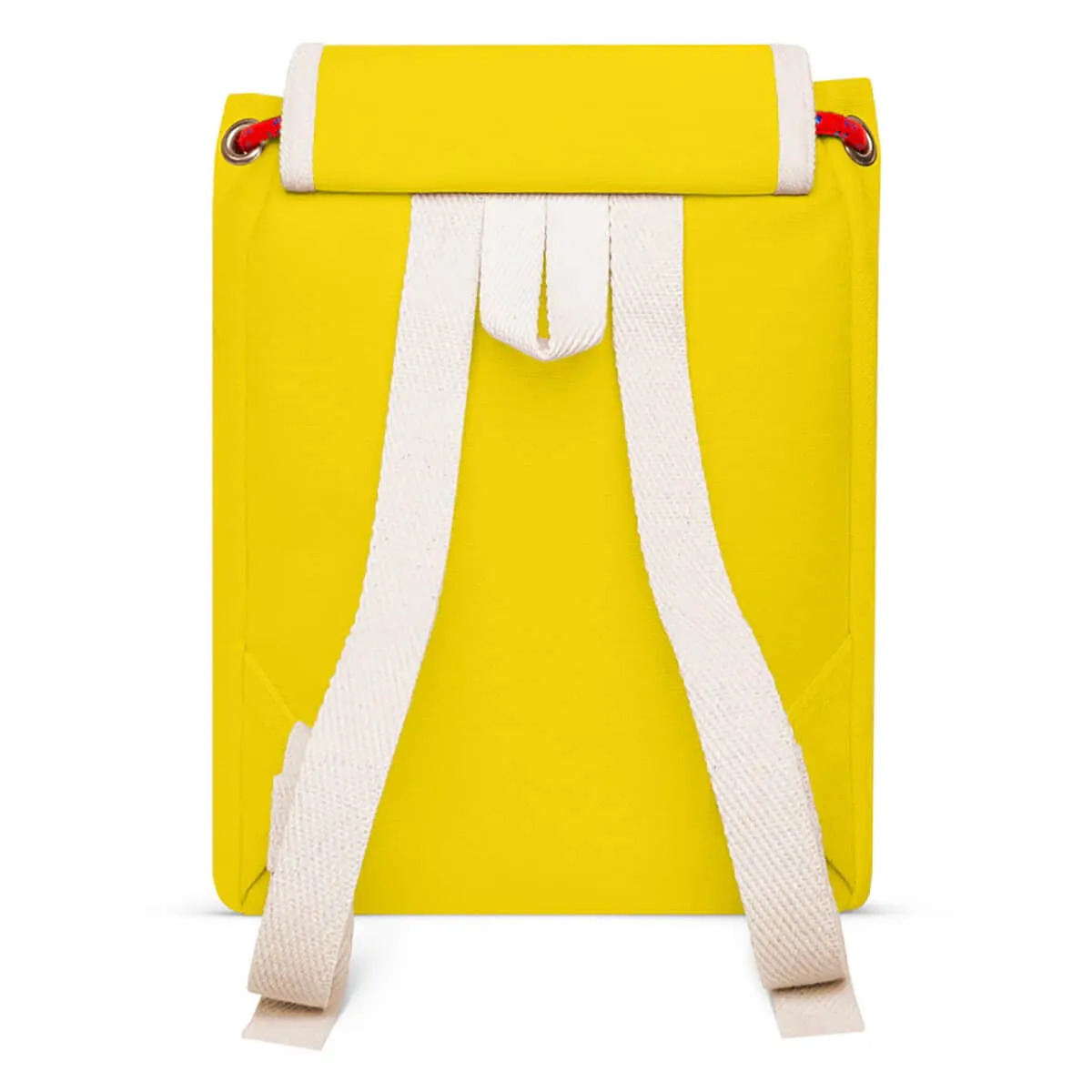 Matra Mini S Leather Backpack in Yellow by YKRA