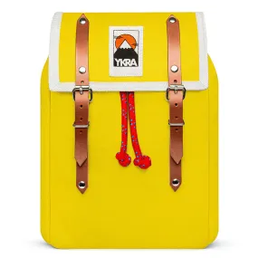 Matra Mini S Leather Backpack in Yellow by YKRA