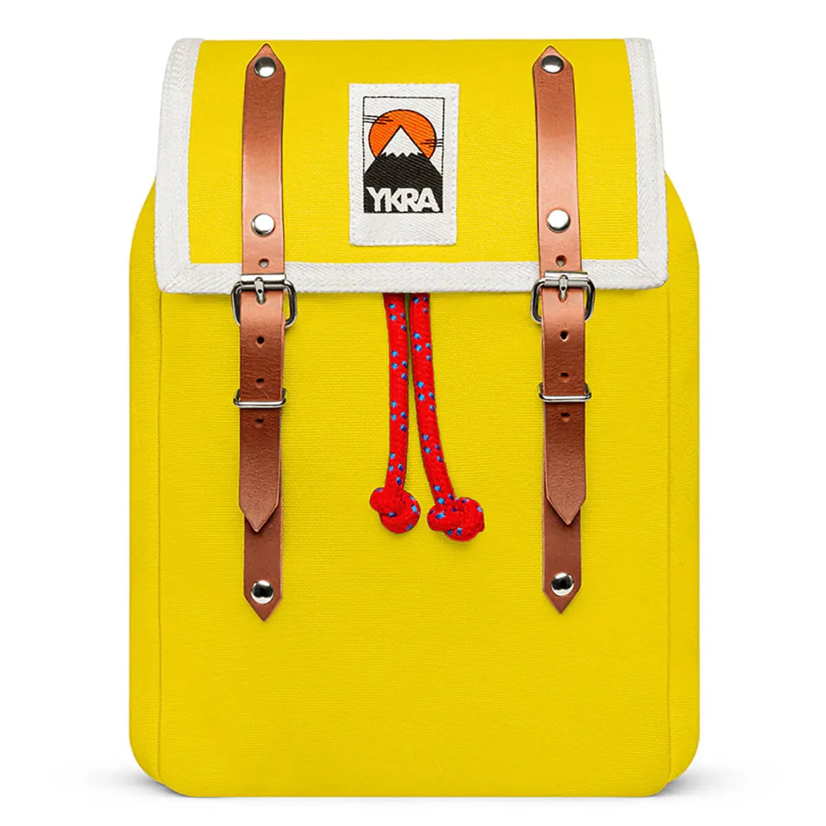 Matra Mini S Leather Backpack in Yellow by YKRA