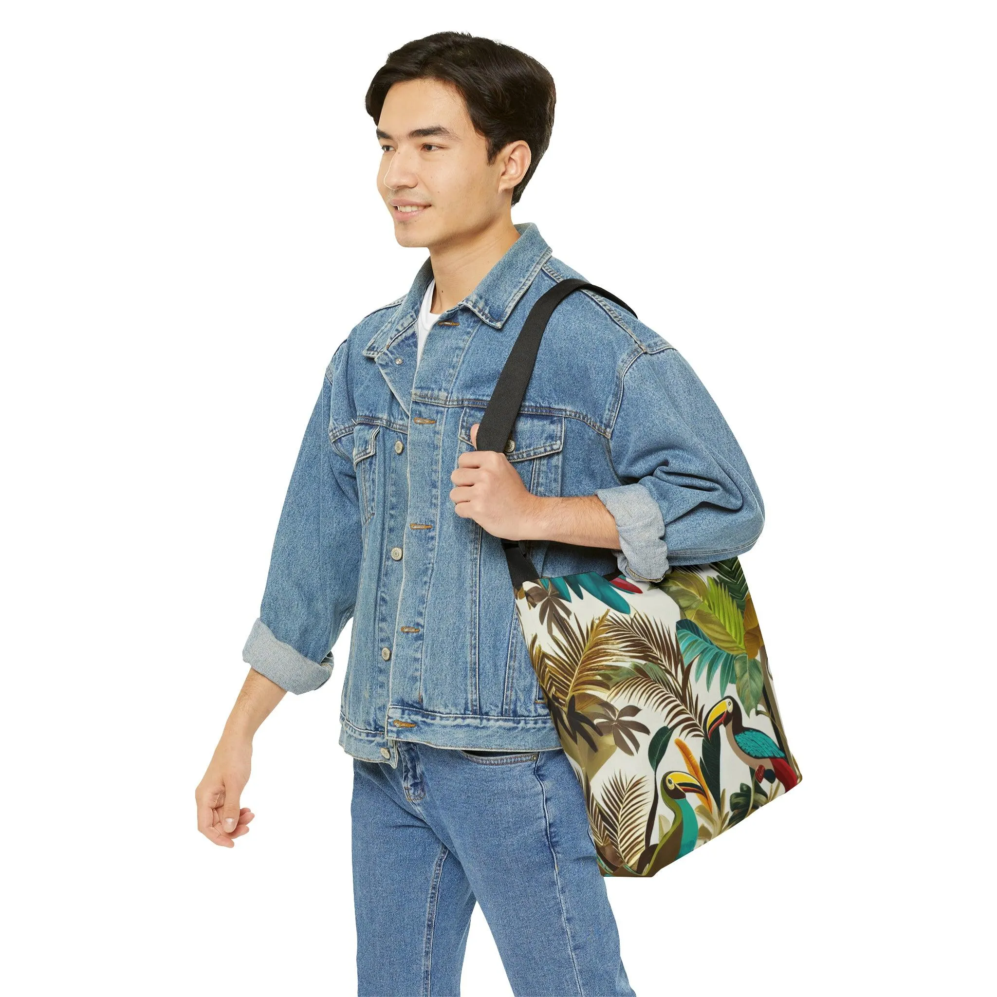 Miniaday Designs Tropical Toucan Adjustable Tote Bag