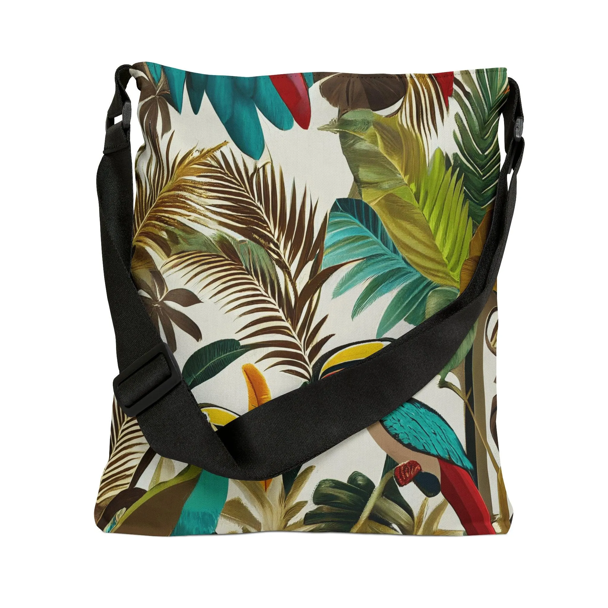 Miniaday Designs Tropical Toucan Adjustable Tote Bag