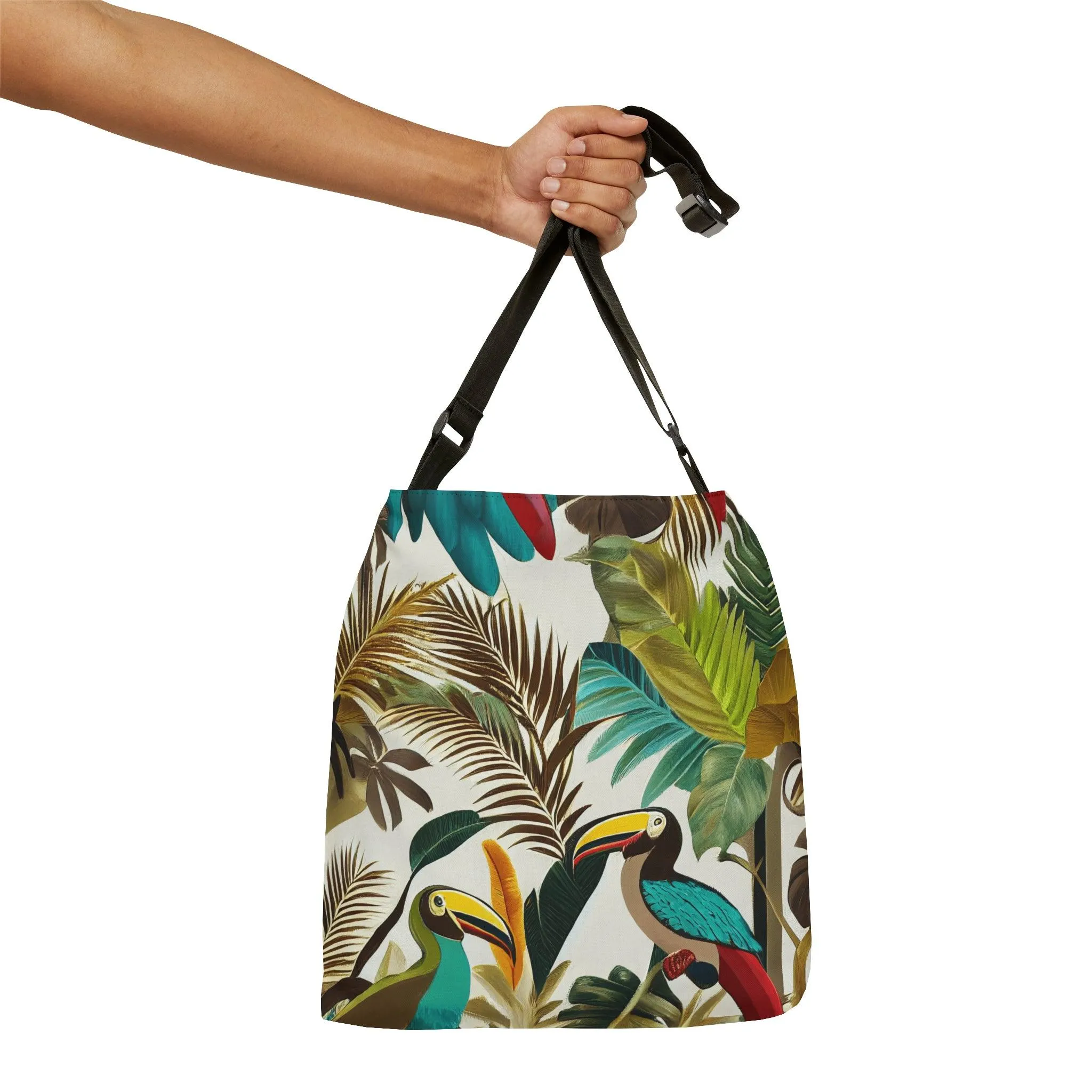 Miniaday Designs Tropical Toucan Adjustable Tote Bag